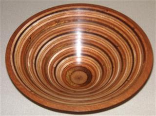 Laminated (ply) bowl by Pat Hughes